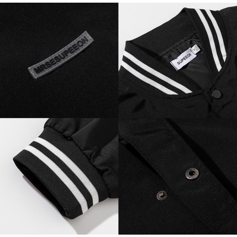 Áo khoác bomber dù - Jacket dù basic cao cấp tag cao su unisex Nam Nữ