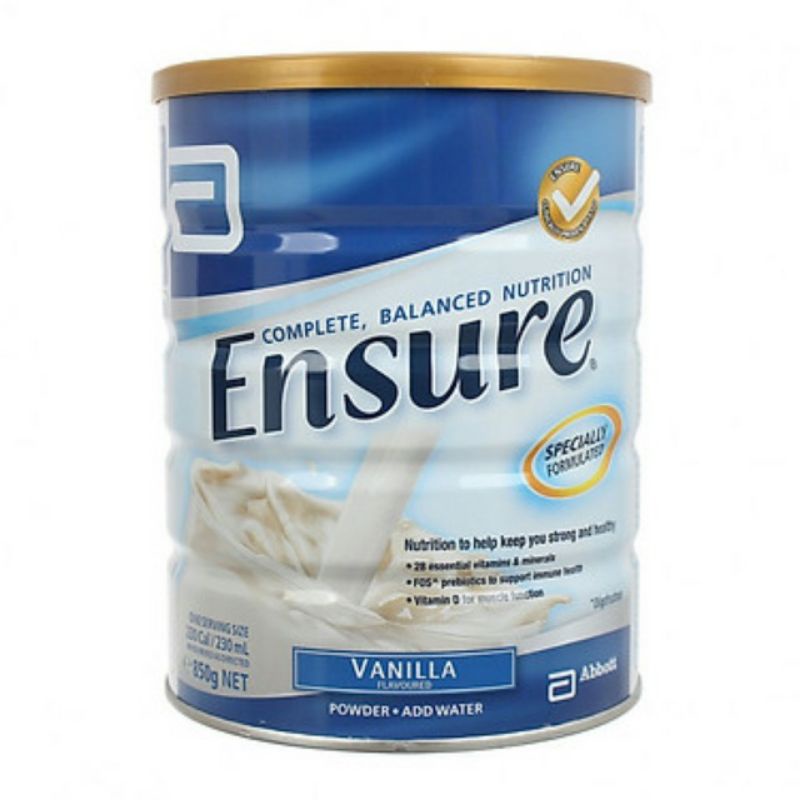 Sữa Ensure Úc 850g hương vani (date t8/23)