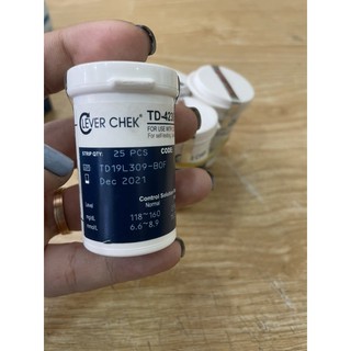(Giao nhanh 30p) Que thử đường huyết Clever Chek ( lọ 25 que) date xa