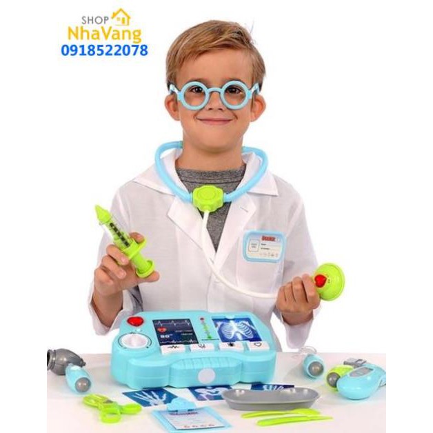 HCM Trọn bộ vali đồ chơi bác sĩ, y tá đặc biệt cho bé (loại lớn)