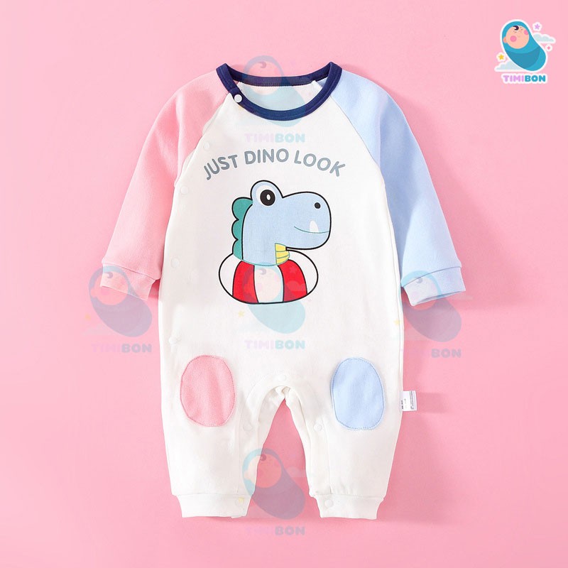 Quần Áo Trẻ Em Sơ Sinh Bộ Đồ Liền Thân Dài Tay Chất Cotton Body Cho Bé Trai Bé Gái [BDD16]