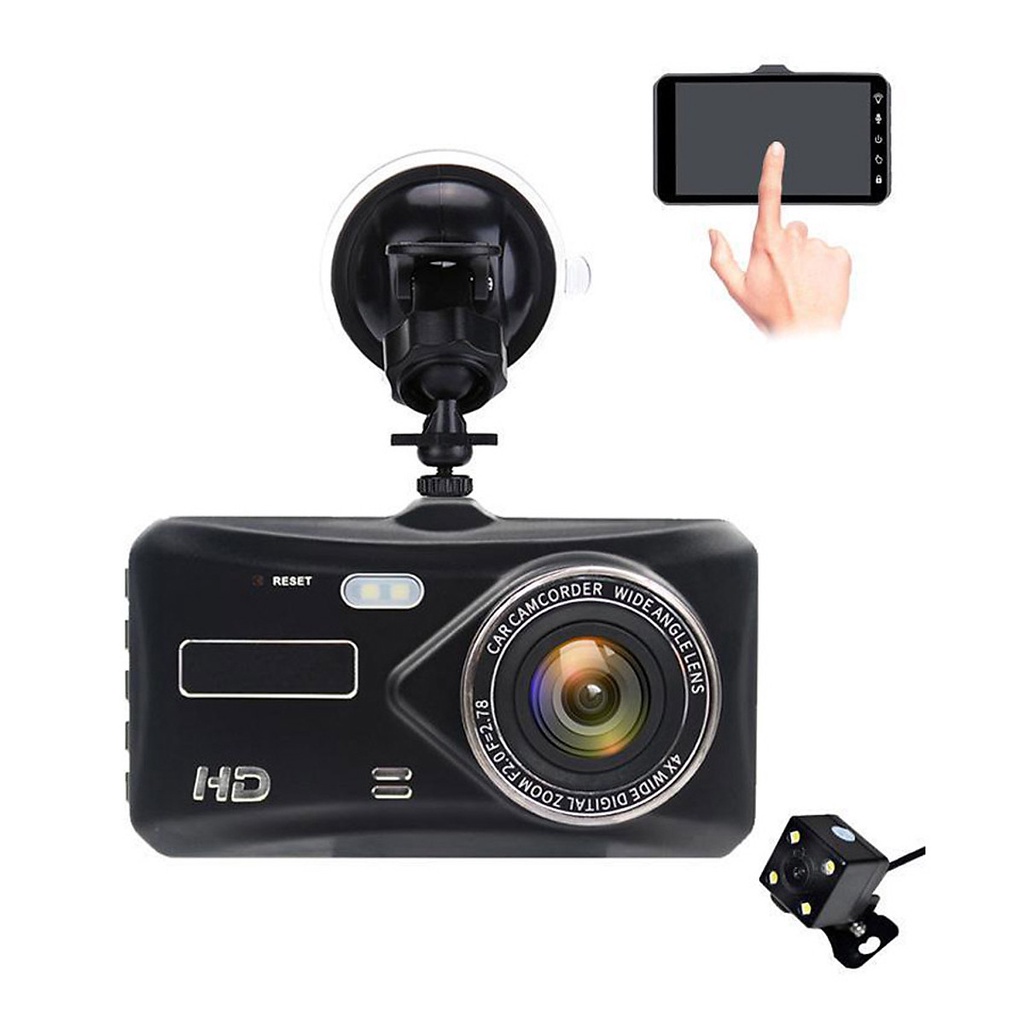 Camera hành trình trước sau A10 X4 STARLIGHT màn cảm ứng 4inch full HD dây cam sau dài đến 10 mét cho xe tải | BigBuy360 - bigbuy360.vn