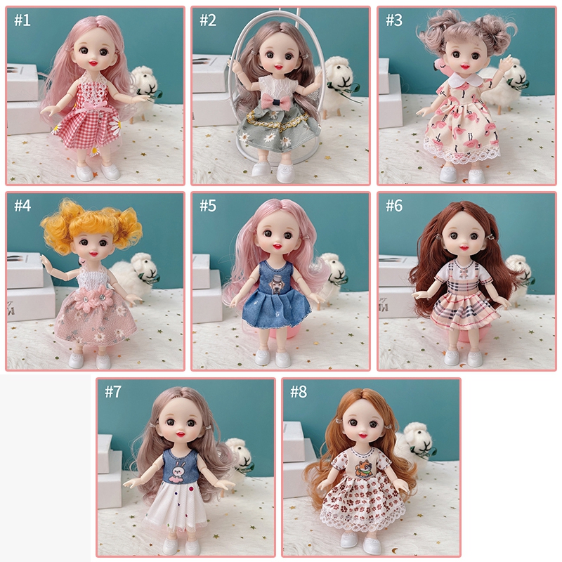 Set Búp Bê Barbie 17cm Xinh Xắn Đáng Yêu