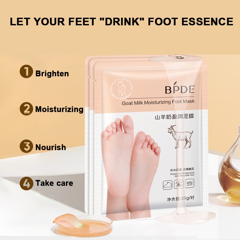 Set 1 Cặp Mặt Nạ Lột Da Chân Thành Phần Sữa Dê Chống Nứt Nẻ