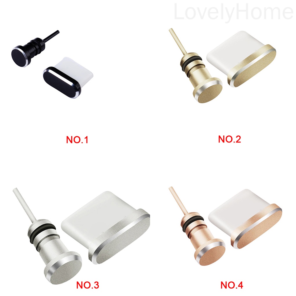 Set 2 nút đậy chống bụi bảo vệ cổng sạc USB type C cho Xiaomi Huawei Samsung