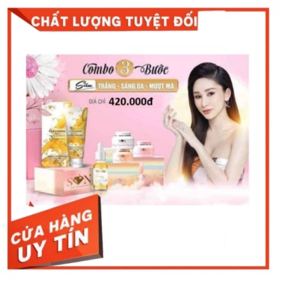 Combo Kem Face SON - Set gồm Face, Serum Dầu Mè và Sữa Rửa Mặt Chuối