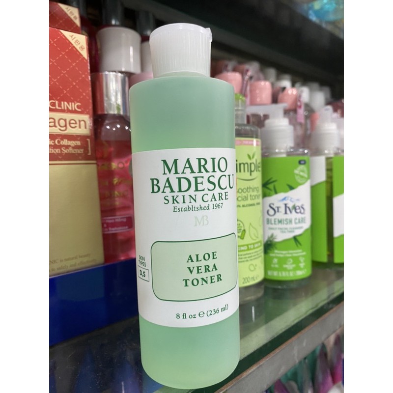 Toner da khô, nhạy cảm Mario Badescu Aloe Vera 236ml