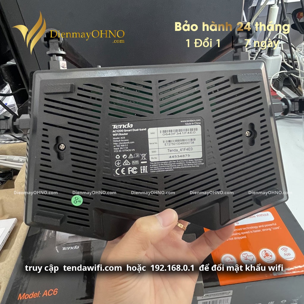 Bộ Thiết Bị Phát Wifi Tenda AC6 Cục Phát Sóng Wifi 4 Râu Siêu Phủ Sóng Siêu Tốc Độ - OHNO VIỆT NAM