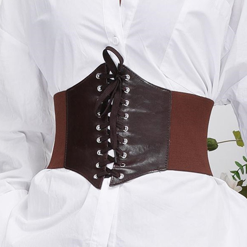 Corset siết eo bằng da PU bản rộng tùy chỉnh thời trang dự tiệc cho nữ