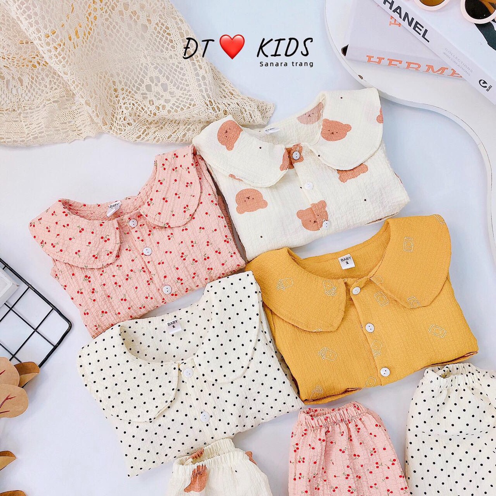 Bộ Thu Đông Cho Bé Gái - Trending Kids - Bộ Ngủ Chất Đũi Xốp Giữ Nhiệt Siêu Tốt, Hoạ Tiết Xinh Hết Nấc