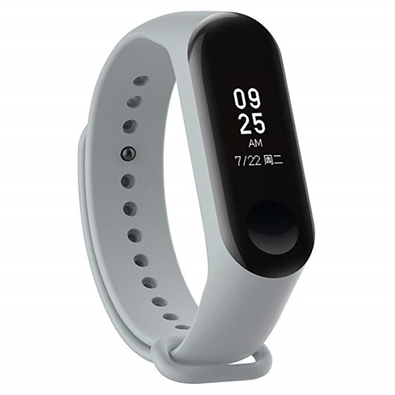 Dây đeo đồng hồ bằng silicon màu trơn thay thế cho Xiaomi Mi Band 3 / Mi Band 4 / Mi Band 3 / Mi Band 4 / Mi Band 5