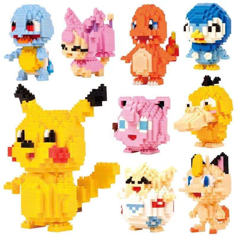 💖Mua 5 tặng 1💖 3D Lego mini blocks trẻ em hoạt hình anime xếp hình bộ mô hình giải nén dành cho người lớn Quà tặng tự làm