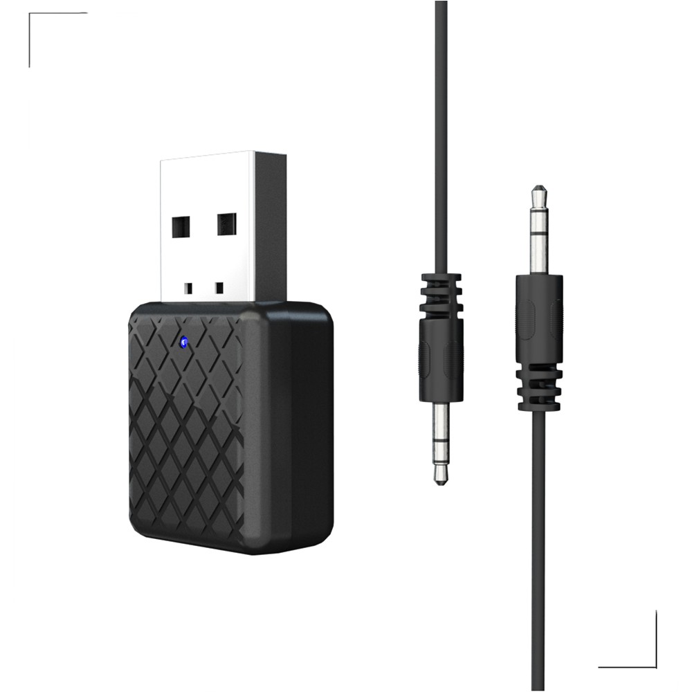 Bộ thu phát âm thanh mini Bluetooth 5.0 AUX 3.5mm không dây dành cho TV/máy tính bàn/ xe ôtô