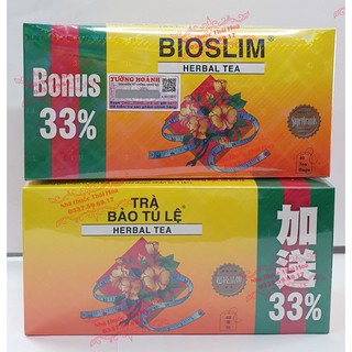 COMBO 2 HỘP TRÀ GIẢM CÂN BIOSLIM (BẢO TÚ LỆ )