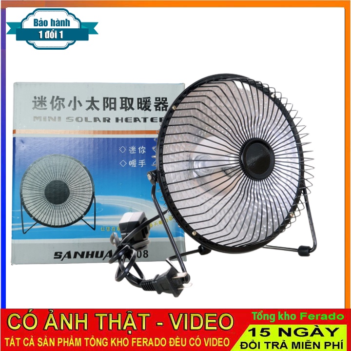 Quạt Sưởi mùa đông 4 inch, Máy Sưởi Hồng Ngoại Để Bàn [ CÓ VIDEO THÂT ]