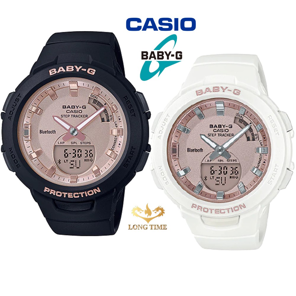 Đồng hỗ nữ Casio G-Baby BSA-B100MF-1ADR &amp; 7ADR Bluetooth thông minh -Chống Nước độ sâu 100m Trẻ trung cá tính thanh Lịch