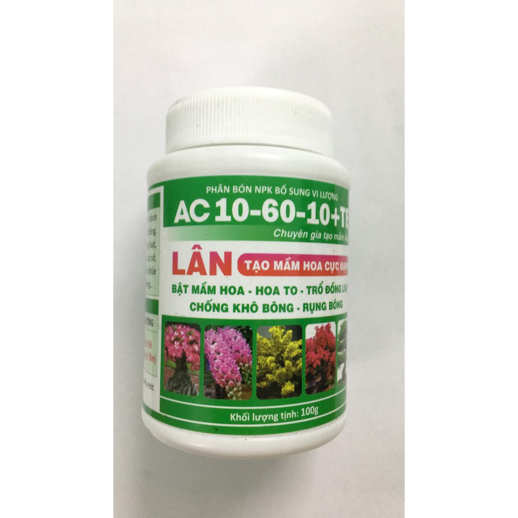 Sản phẩm Siêu lân AC 10-60-10+TE lọ 100gr