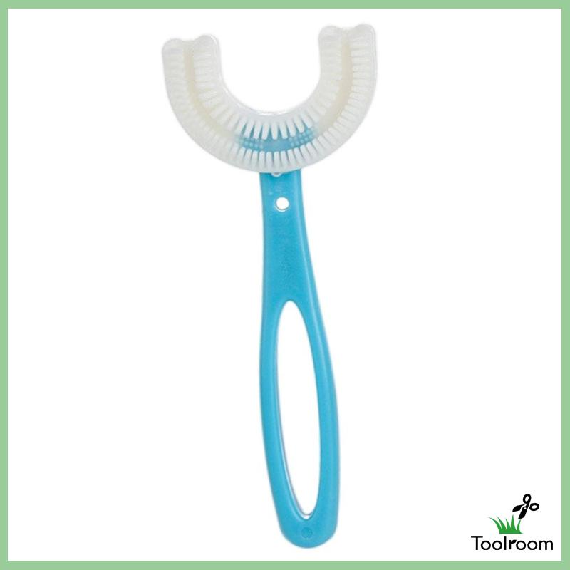 Bàn Chải Đánh Răng Silicone Hình Chữ U Cho Bé 2-6 Tuổi