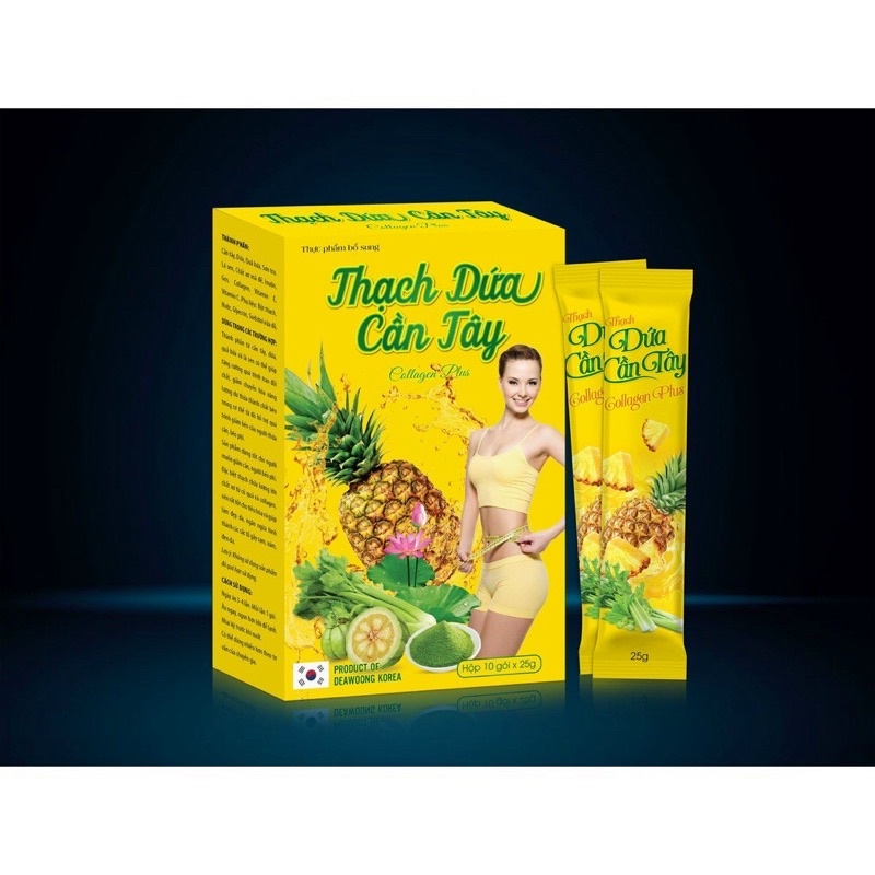 1 Gói thạch dứa cần tây