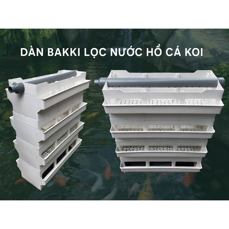 Dàn Bakki Lọc Nước Hồ Cá Koi 4 Tầng