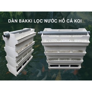 Bộ Bakki Lọc Nước Hồ Cá Koi 3 Tầng màu trắng