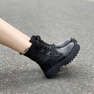 Giày Boot Nữ Cổ Len 6560