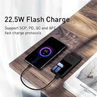 Nowship- pin sạc dự phòng nhỏ gọn baseus 10000mah/ 20000mah -22.5w super mini màn hình led sạc nhanh