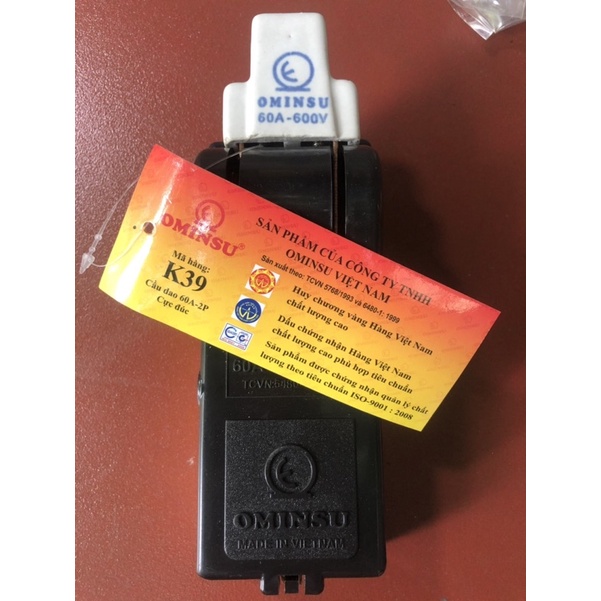 Cầu dao 2P cực đúc OMINSU 15A/ 20A/ 30A/60A