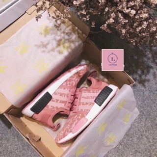 Giày Thể Thao Sneaker NMD Hồng Xước