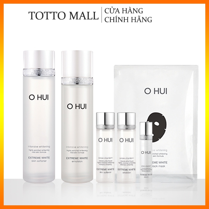 Bộ dưỡng trắng da Ohui Extreme White Special Set 6 sản phẩm - Bộ dưỡng trắng Ohu