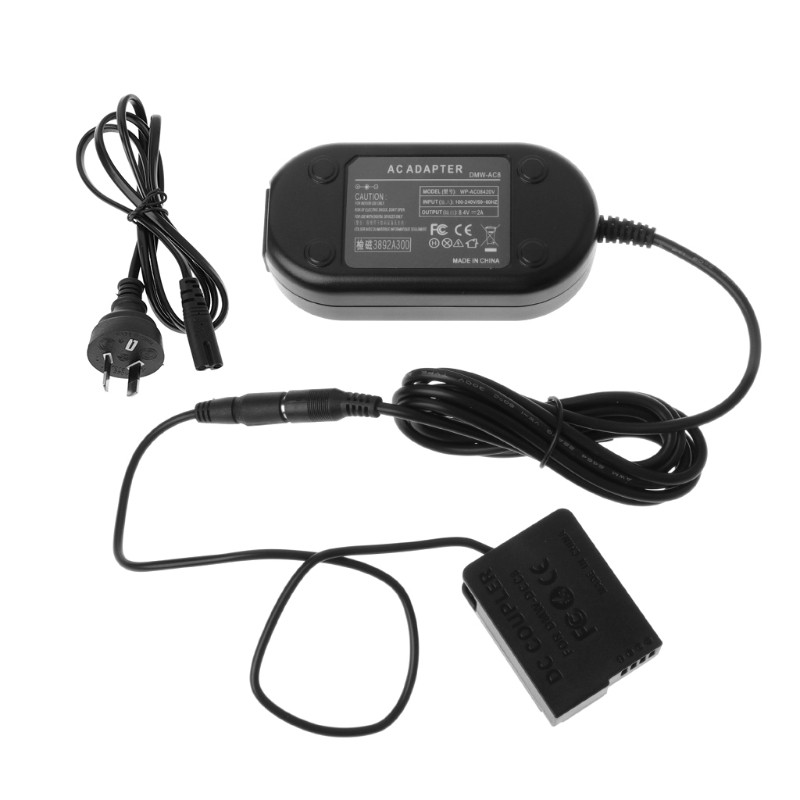 Bộ sạc nguồn AC cho camera DMW-AC8 và bộ nối DMW-DCC8 DC cho Panasonic Lumix DMC-GF