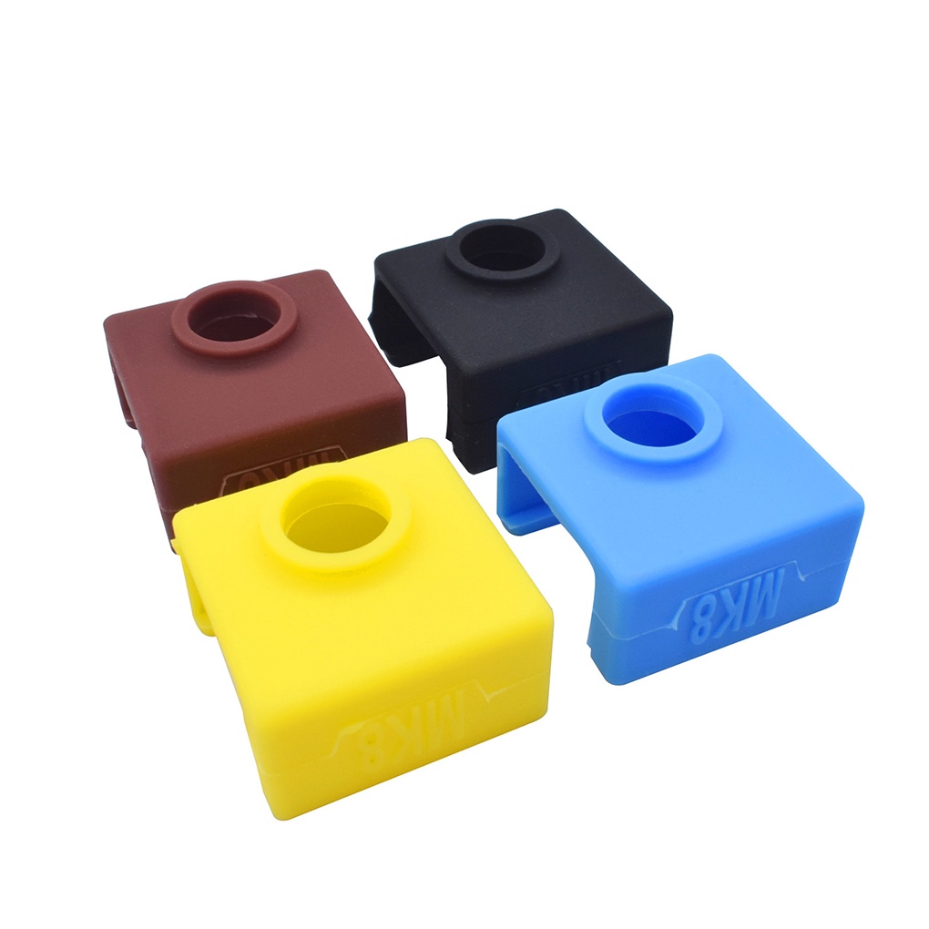 MC-Color Rondom 3D Printer Extruder Cover Heat Block Silicone Sleeve Heat Resistant Cover Replacement for CR10