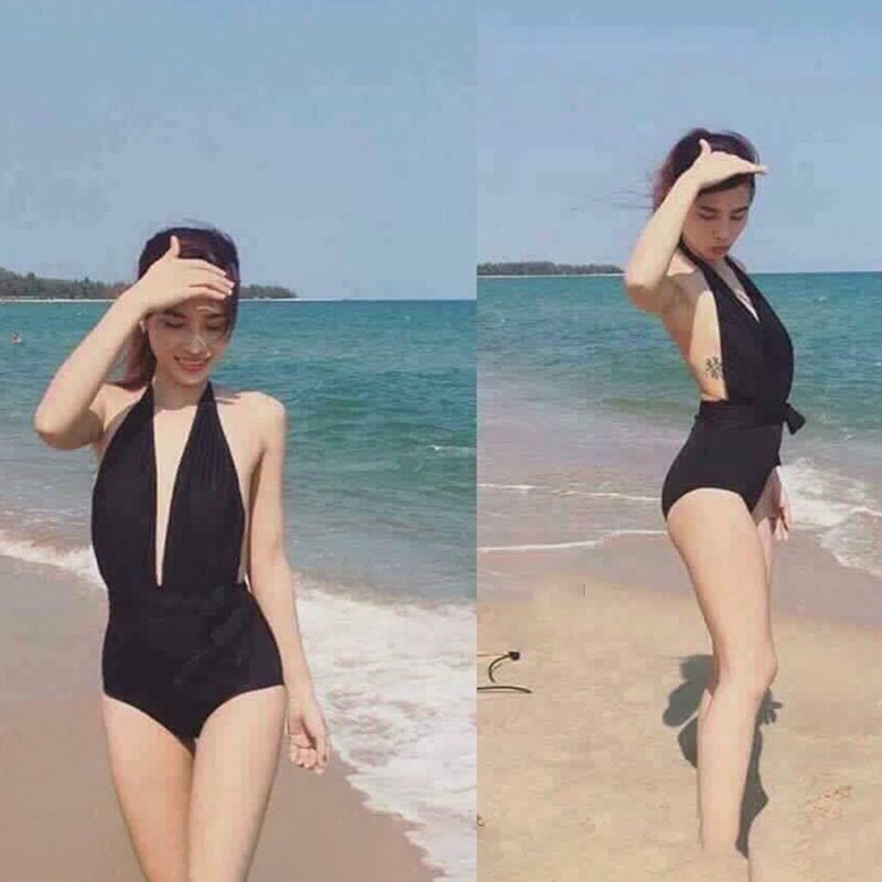 Bikini 1 mảnh liền thân buộc eo xẻ ngực tôn dáng gợi cảm nữ đi biển 1 đổi 1 ảnh thật có video thật mẫu mới 2021 | Lm008 | BigBuy360 - bigbuy360.vn