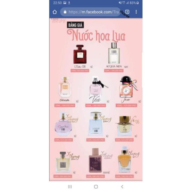 Set ống Test nước hoa LUA 16 mùi | BigBuy360 - bigbuy360.vn