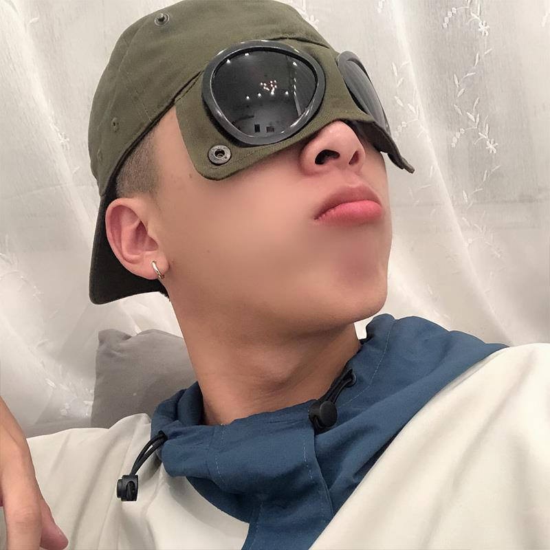 Nón kiểu phi công thiết kế độc đáo năng động mũ đen nón nữ mũ nam mũ nữ mũ lưỡi mũ thêu nón trắng