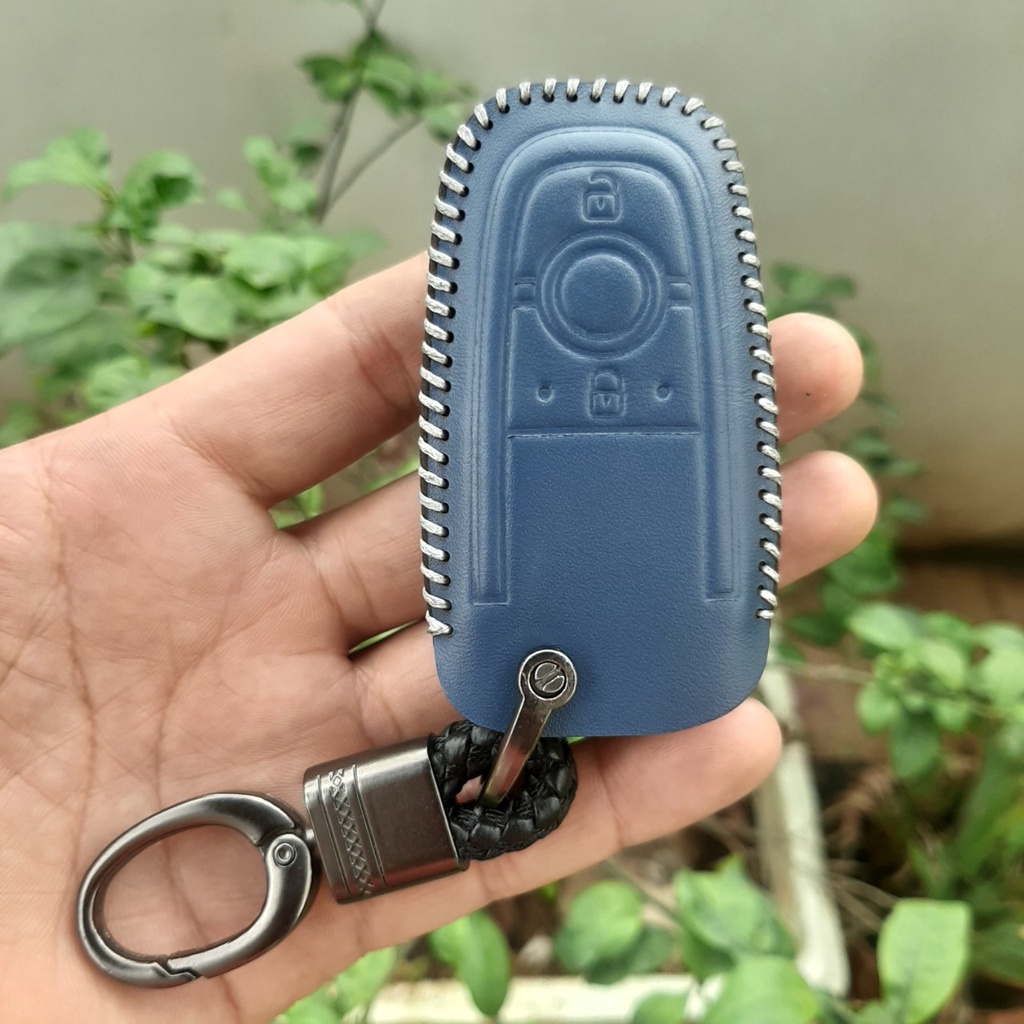 Bao Da Chìa Khóa Ô Tô Ford Ranger WT 18-23, EcoSport 18-23 da bò thật, bảo hành 2 năm