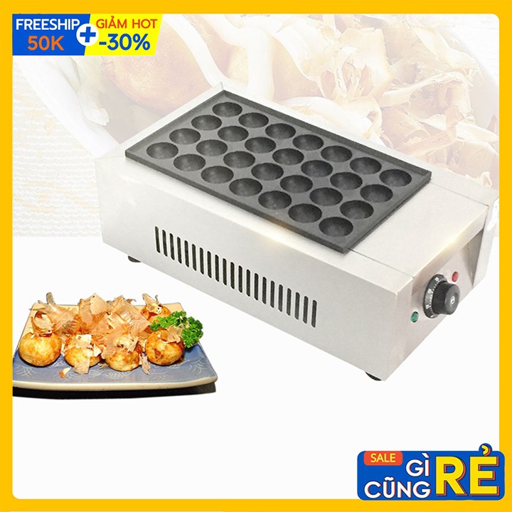 [Mã ELHADEV giảm 4% đơn 300K] Máy nướng bánh, làm bánh bạch tuộc Takoyaki nhật bản 28 lỗ