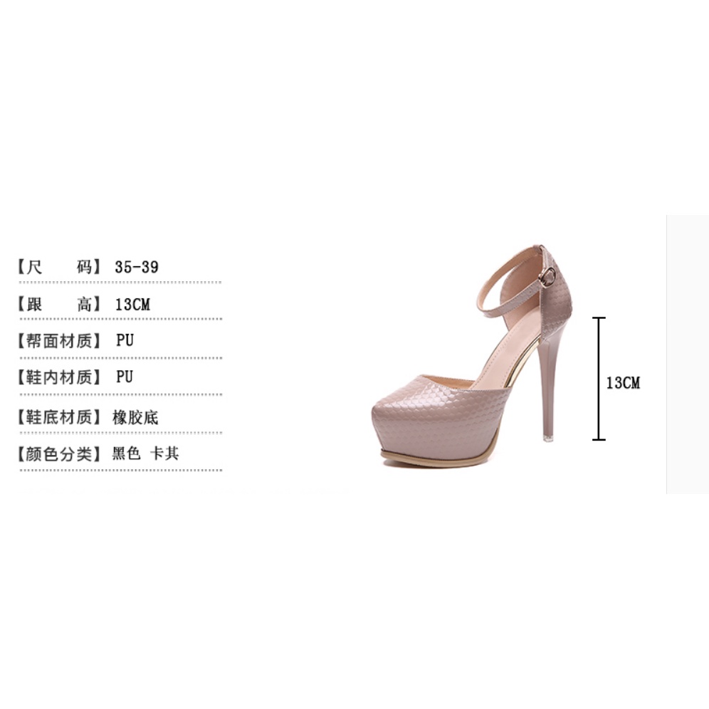 A13 giầy cao gót,gót nhọn bít mũi gót cao 13cm