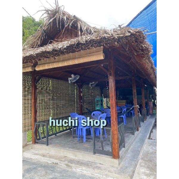 Mành sáo che nắng mưa khổ 1.6x2 mét tặng cả ròng rọc và dây kéo