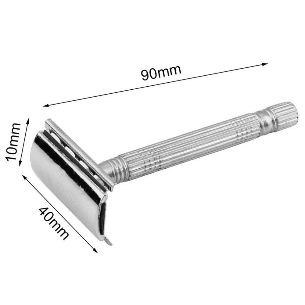Dao Cạo Râu INOX Phong Cách Cổ Điển Cán Tháo Rời,An Toàn,Tiện Lợi,Kèm Dao Cạo Và Hộp Gương