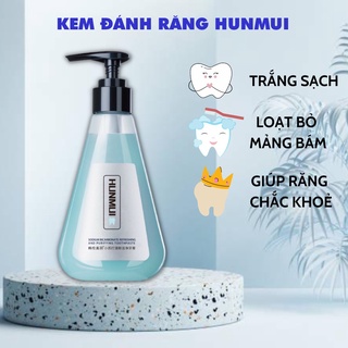 Kem đánh răng hunmui - kem đánh răng giúp trắng răng giảm ố vàng - hết hôi miệng