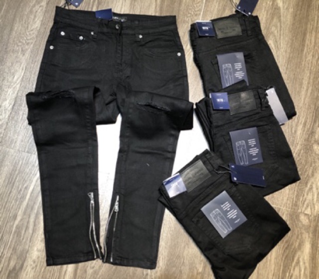 Quần Kaki Jeans túi hộp 4 Zipper