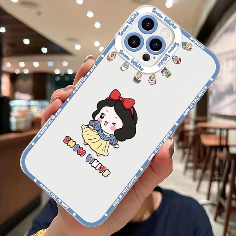 Ốp Điện Thoại Silicon Mềm Trong Suốt In Hình Công Chúa Dễ Thương Cho iPhone 11 12 13 Pro Max Mini XR X XS Max 6 6S 7 8 Plus