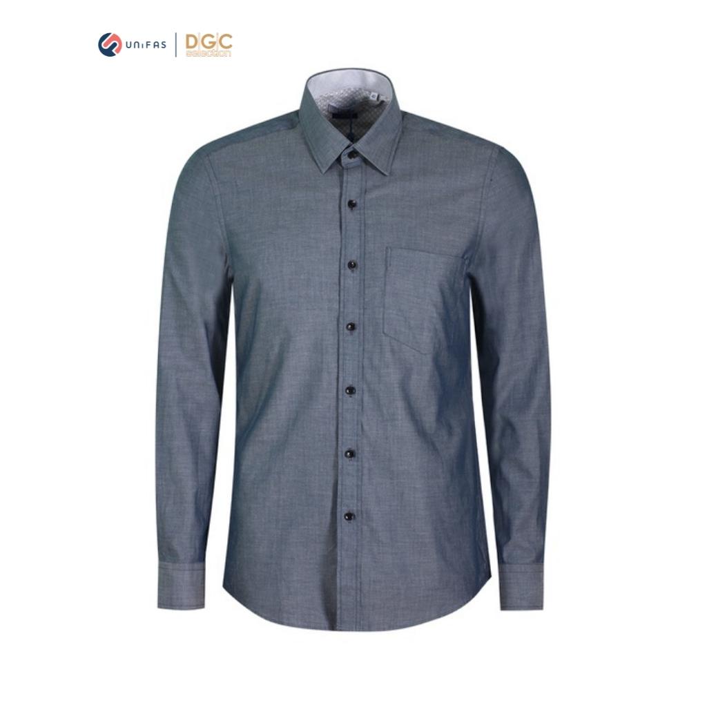Áo sơ mi nam dài tay DGCs phom dáng vừa vặn cơ thể, chất vải Cotton thoáng mát thấm hút tốt SASD1806M