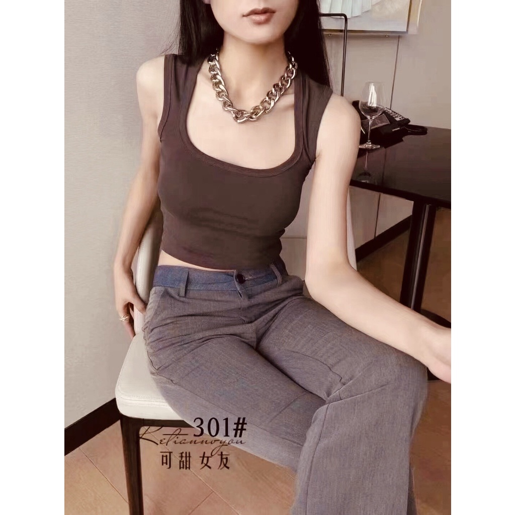(Hàng Loại 1 - Có Clip)Áo Thun Ba Lỗ Croptop Nữ Có Mút, Co Giãn 4 Chiều - BLA22077