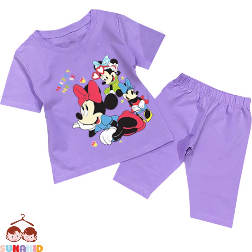 ( Km ) Combo 3 Đồ bộ tay ngắn quần lửng hình 3 CON METKE sườn be từ 6kg-29kg.BDBG64.