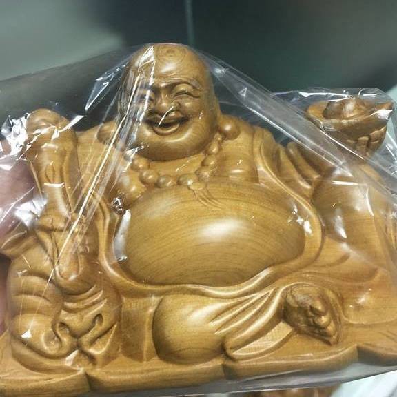 Tượng Phật Di Lặc GỗĐể Trên OTO Bàn Làm Việc- TẶNG VÒNG ĐEO TAY -hàng giá tại xưởng