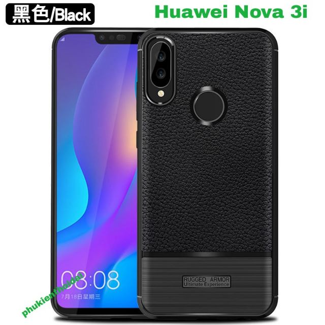 Ốp lưng Huawei Nova 3i chống sốc vân da ver 2 cao cấp