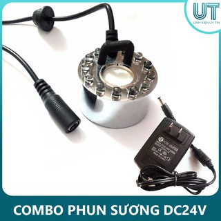 Combo động cơ phun sương tạo hơi nước 12 LED - 24V (Phun sương+Nguồn)