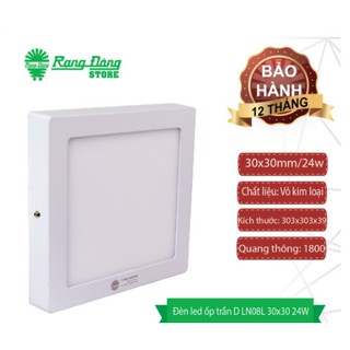 Đèn LED Ốp trần Vuông 24W Rạng Đông D LN08L 30x30/24W